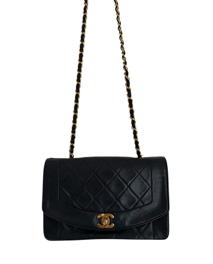 Chanel Black Lambskin Small Diana - Revive