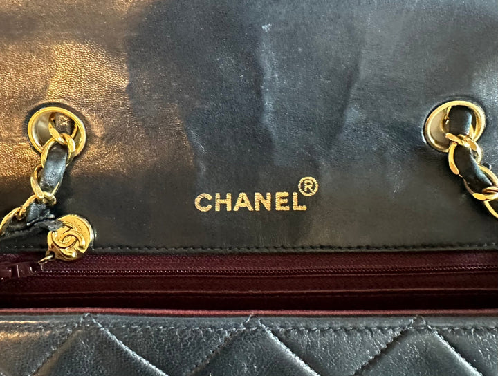 Chanel Black Lambskin Small Diana - Revive