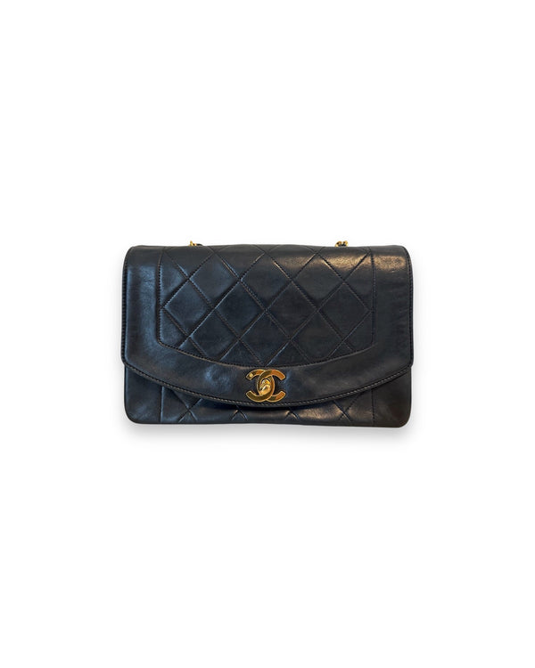 Chanel Black Lambskin Small Diana - Revive