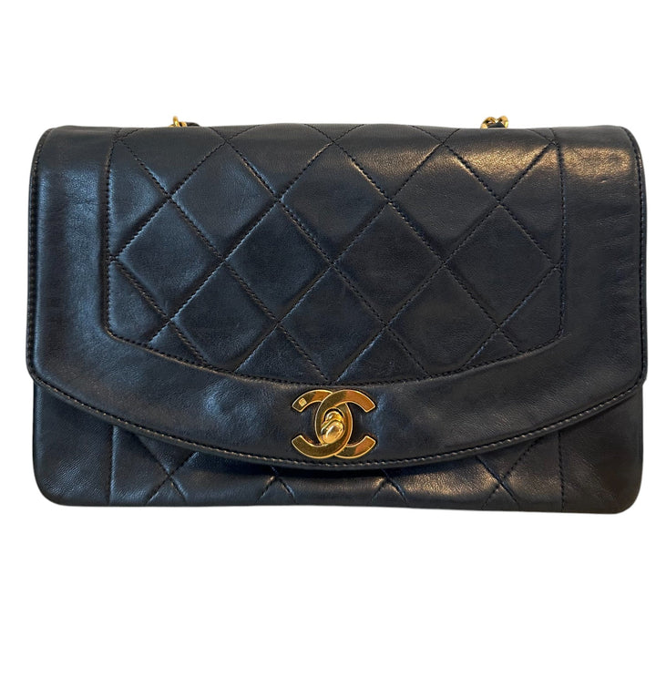 Chanel Black Lambskin Small Diana - Revive