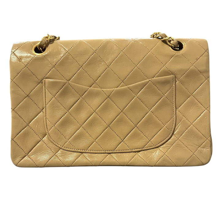 Chanel Medium Classic Flap Lambskin Beige - Revive