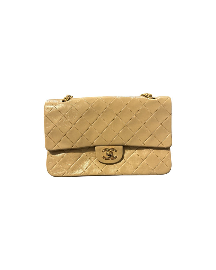 Chanel Medium Classic Flap Lambskin Beige - Revive