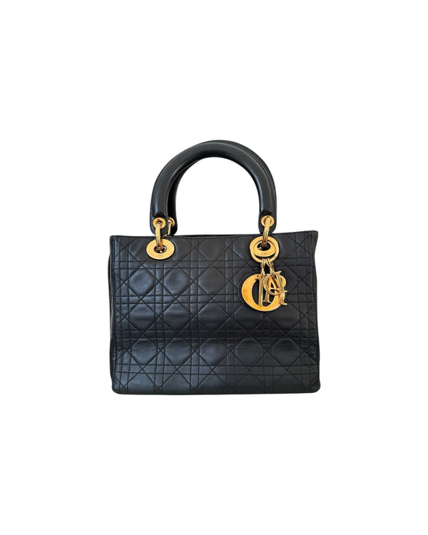 Christian Dior Black Lady Dior Medium - Revive