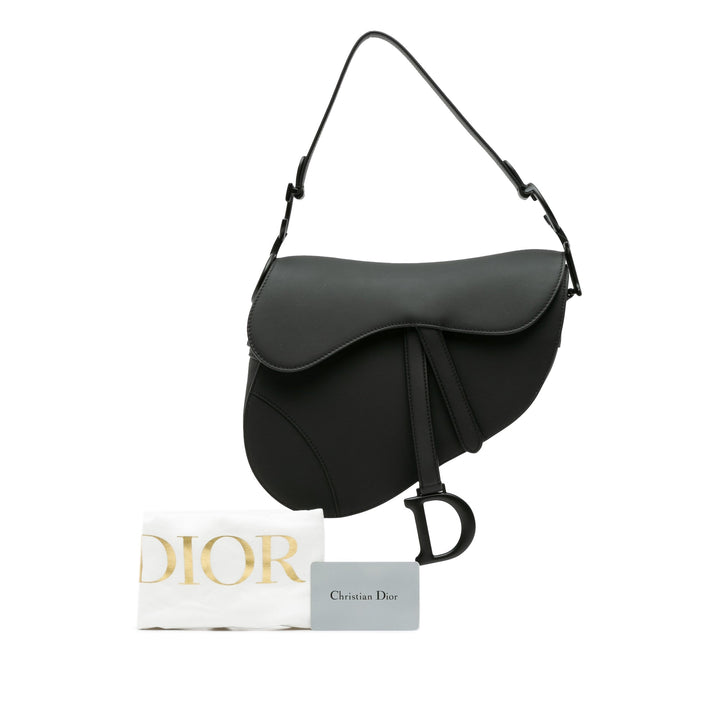 Christian Dior Black Ultra Matte Calfskin Saddle - Revive