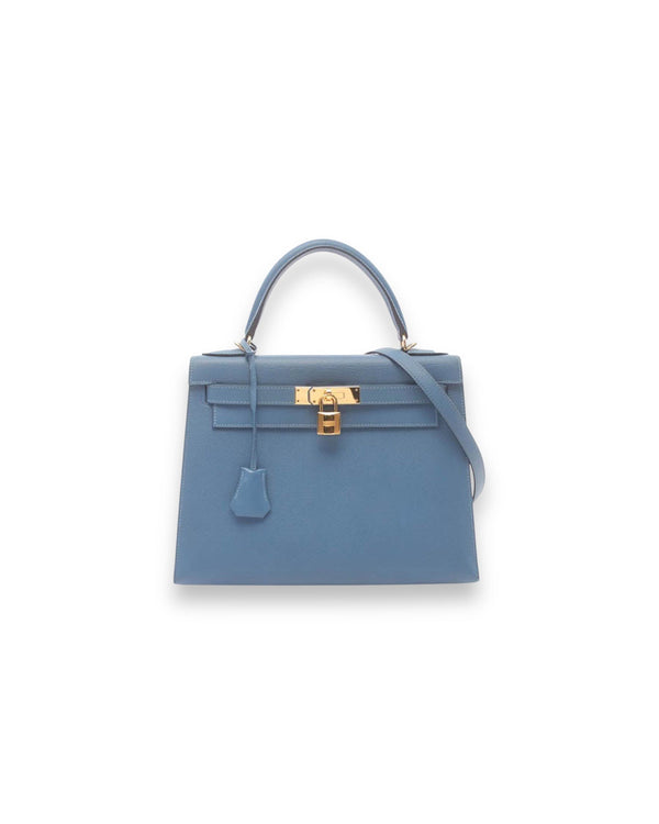 Hermès Light Blue Epsom Kelly 25 Sellier - Revive