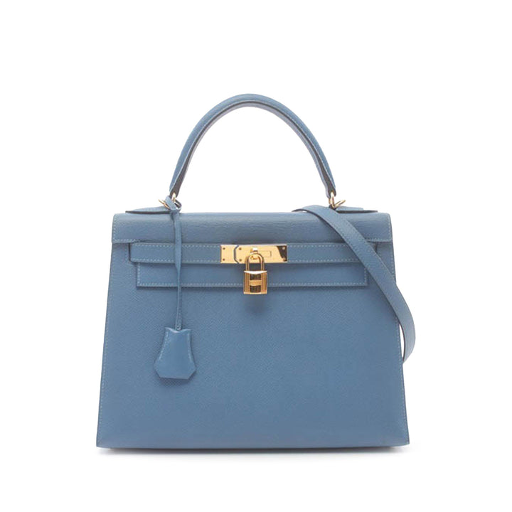 Hermès Light Blue Epsom Kelly 25 Sellier - Revive