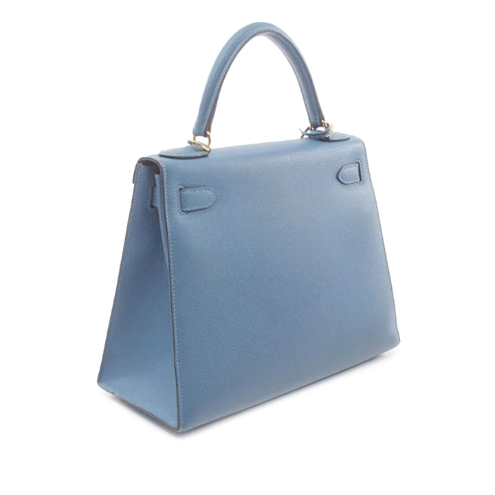 Hermès Light Blue Epsom Kelly 25 Sellier - Revive