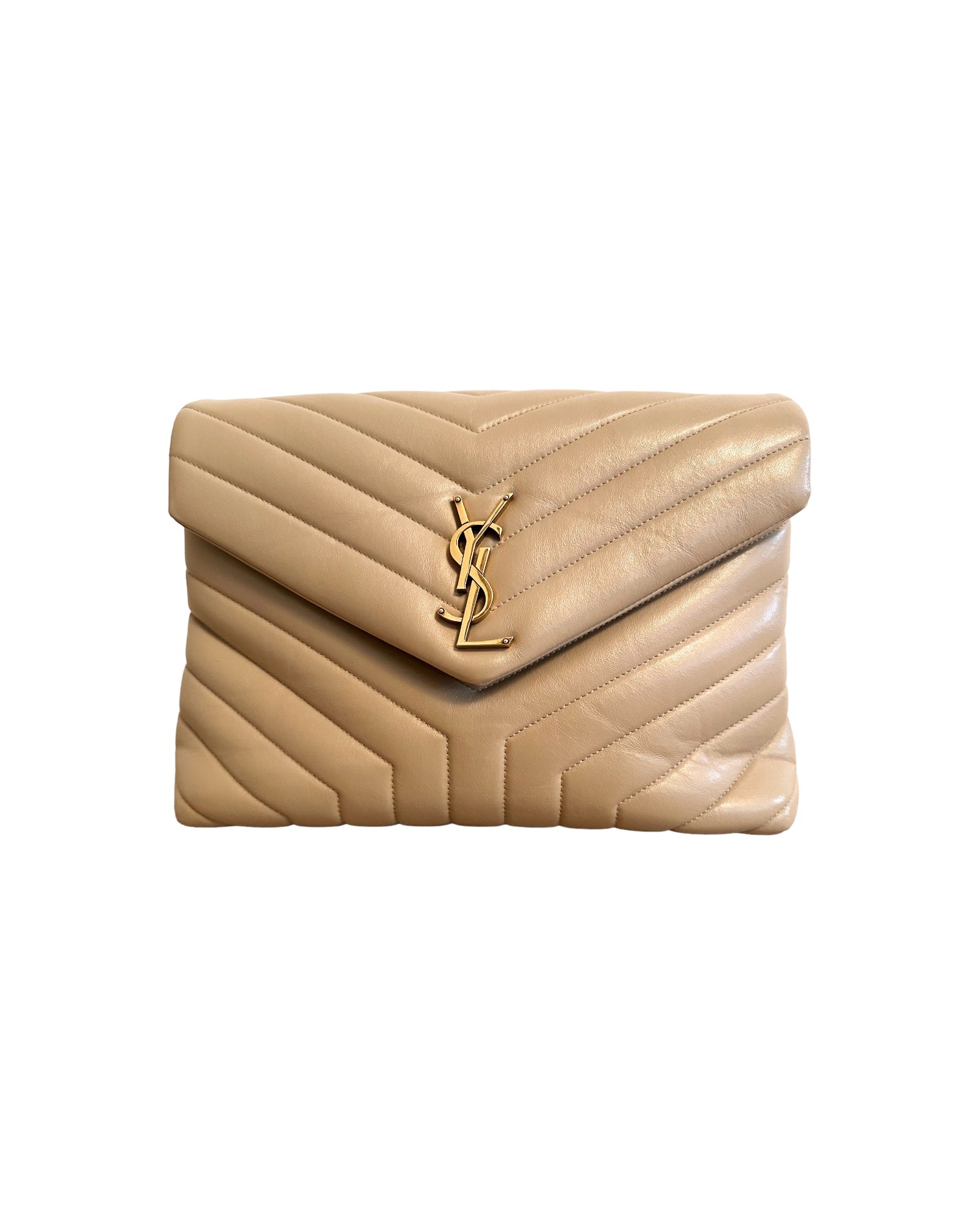 Ysl loulou medium discount beige